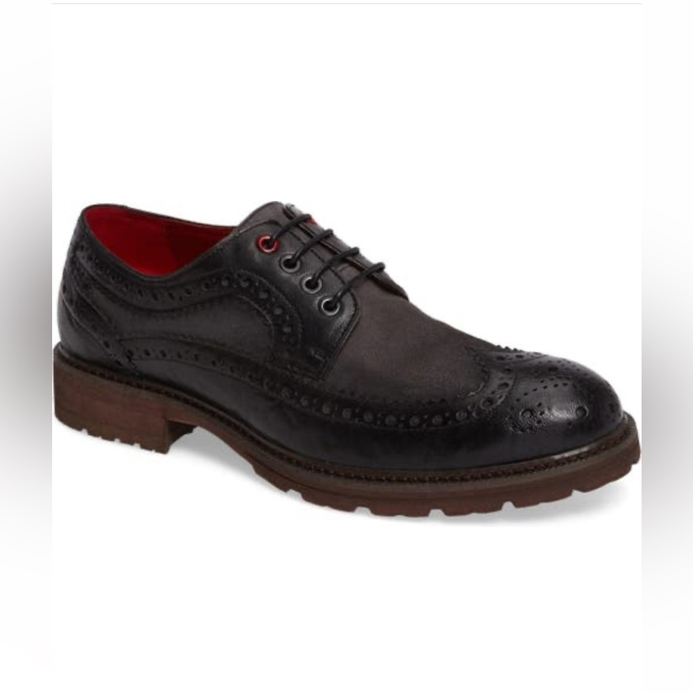 BRAND NEW Jump 22004M-087 Bleecker Brown Leather Wingtip Oxfords Size 10 M